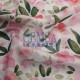 Printed Silky Sateen Fabric | 100% Cotton| Watercolor Flower 233082 Cemsa Textile