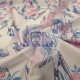 Printed Silky Sateen Fabric | 100% Cotton| Bird-Rose 566069 Cemsa Textile