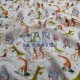 Printed Single Jersey | 95% Cot 5% Ea | Little Fun Animals Cemsa Textile