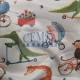 Printed Single Jersey PSJ_FA035 Printed Single Jersey | 95% Cot 5% Ea | Fun Animals