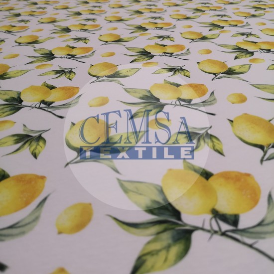 Printed Single Jersey | 100% Cotton | Lemon Cemsa Textile