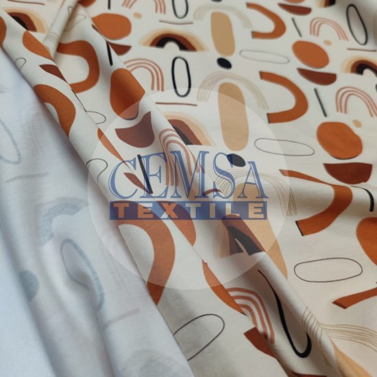 Printed Single Jersey | 95% Cot 5% Ea | Rainbow Cemsa Textile