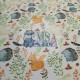 Printed Single Jersey | 95% Cot 5% Ea | Cute Forest Animals Cemsa Textile