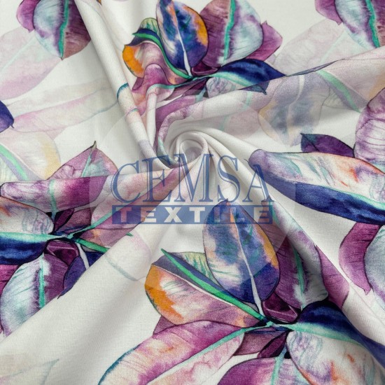 Printed Single Jersey PSNG_WTRCLRFLWR Printed Single Jersey | 95% Cot 5% Ea | Watercolor Flower