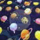 Printed Single Jersey | 95% Cot 5% Ea | Food Planets Cemsa Textile