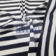 Yarn Dyed Stripe Single Jersey 92% Cot 8% Ea | Navy & White