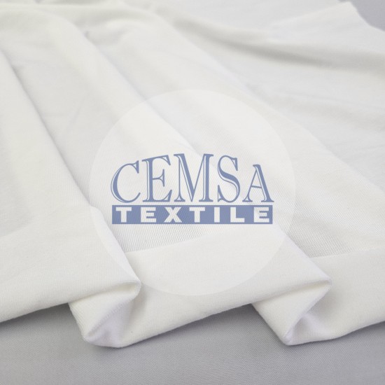 Modal Jersey | 90% Modal 10% Ea| Blanc De Blanc Cemsa Textile