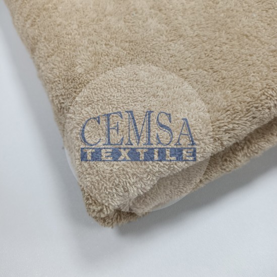 Towel Fabric | 100% Cotton | Light Brown Cemsa Textile