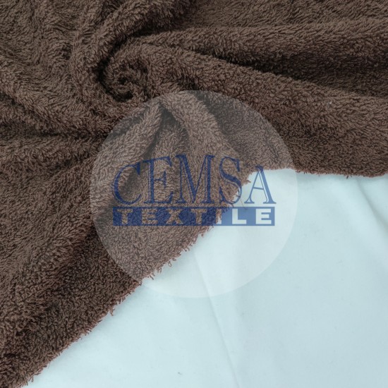 Towel Fabric | 100% Cotton | Brown Cemsa Textile