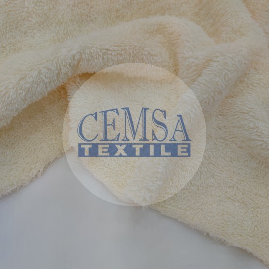 Towel Fabric | 100% Cotton | Cream Cemsa Textile