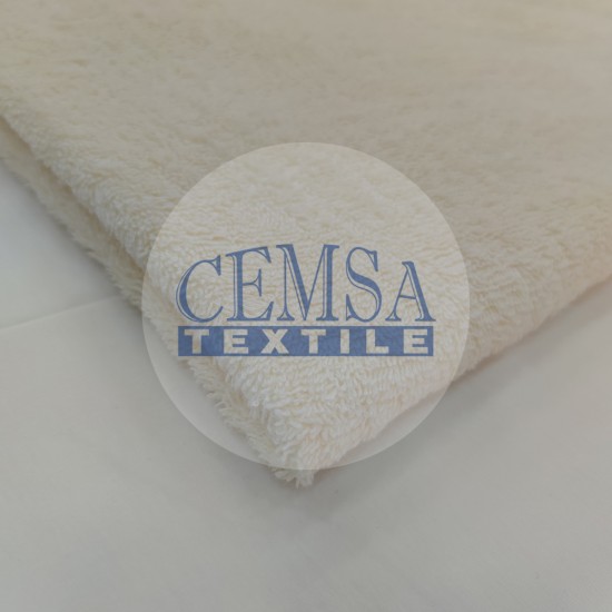 Towel Fabric | 100% Cotton | Cream Cemsa Textile