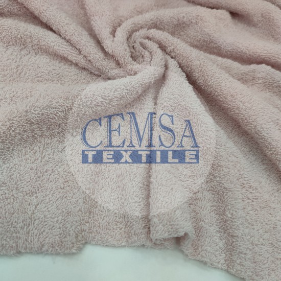 Towel Fabric | 100% Cotton | Soft Pink Cemsa Textile