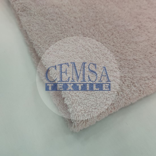 Towel Fabric | 100% Cotton | Soft Pink Cemsa Textile