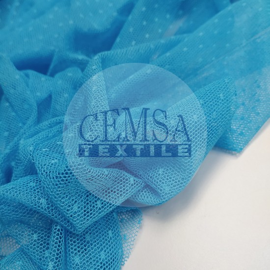 Tulle | 100% Pes | Blue Cemsa Textile