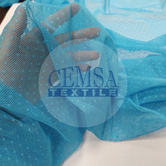 Tulle | 100% Pes | Blue Cemsa Textile