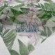 Printed Tulle | 100% Pes | White Ground Green Cemsa Textile