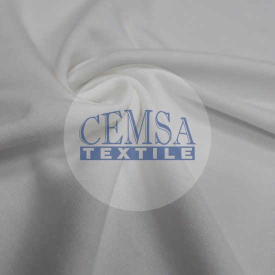 Two Yarn Fleece 70% Bamboo 30% Cotton | White Cemsa Textile