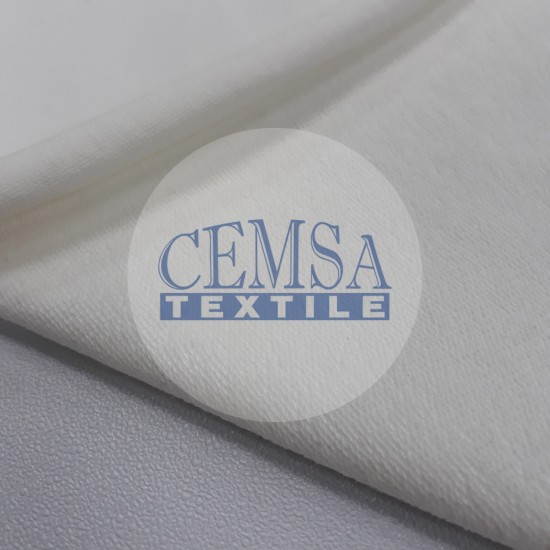 Two Yarn Fleece 93% Pes 7% Ea | White Cemsa Textile