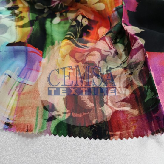 Printed Woven Fabric 97% Cotton 3% Spandex | PW_PCLRB Cemsa Textile