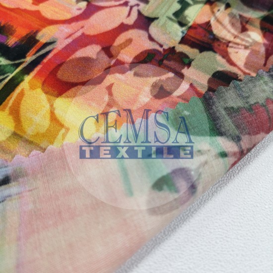 Printed Woven Fabric 97% Cotton 3% Spandex | PW_PCLRB Cemsa Textile