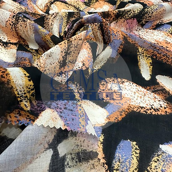 Printed Woven Fabric 100% Cotton | Leaf Cemsa Textile