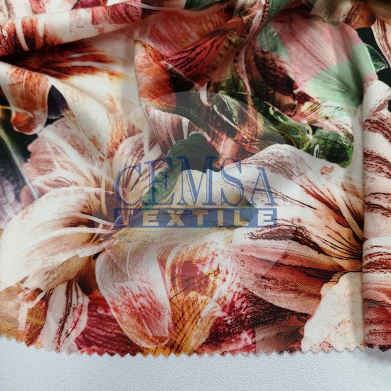 Printed Woven Fabric 100% Viscose| PW_FLWR Cemsa Textile