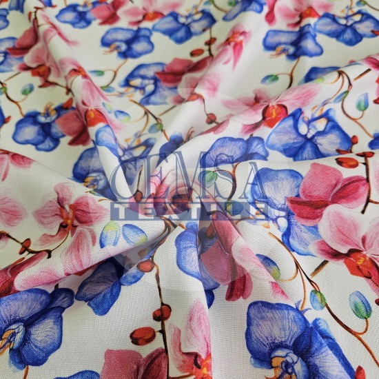 Printed Woven Fabric 100% Viscose| Vual 92090