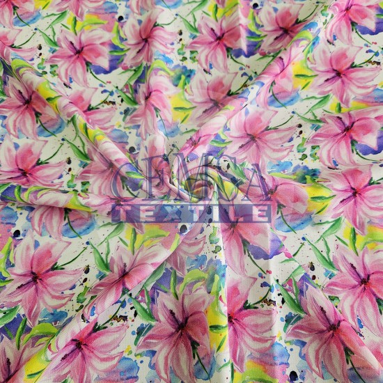 Printed Woven Fabric 100% Viscose| Vual 92091