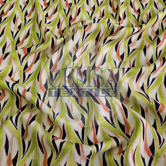 Printed Woven Fabric 100% Viscose| Vual 92096 Cemsa Textile